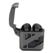BT 5.3 Earbuds 245mAh, Ladehülle 350mAh, Silber-Grau