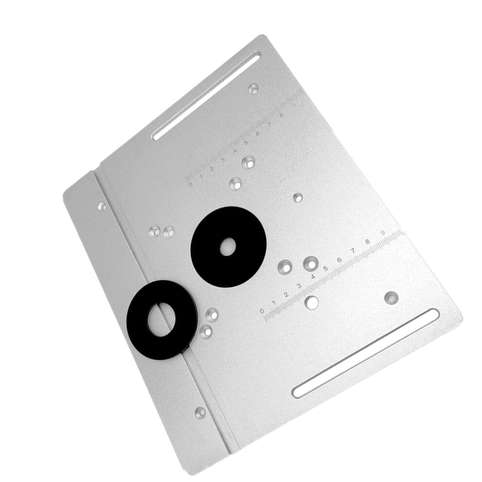 Aluminum Alloy 2-In-1 Router Table Insert Plate For Woodworking 85X85mm 5001386051995