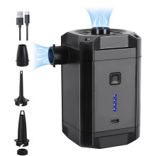 Cordless Air Pump 4000PA, 280L/min, 5200mAh, Black