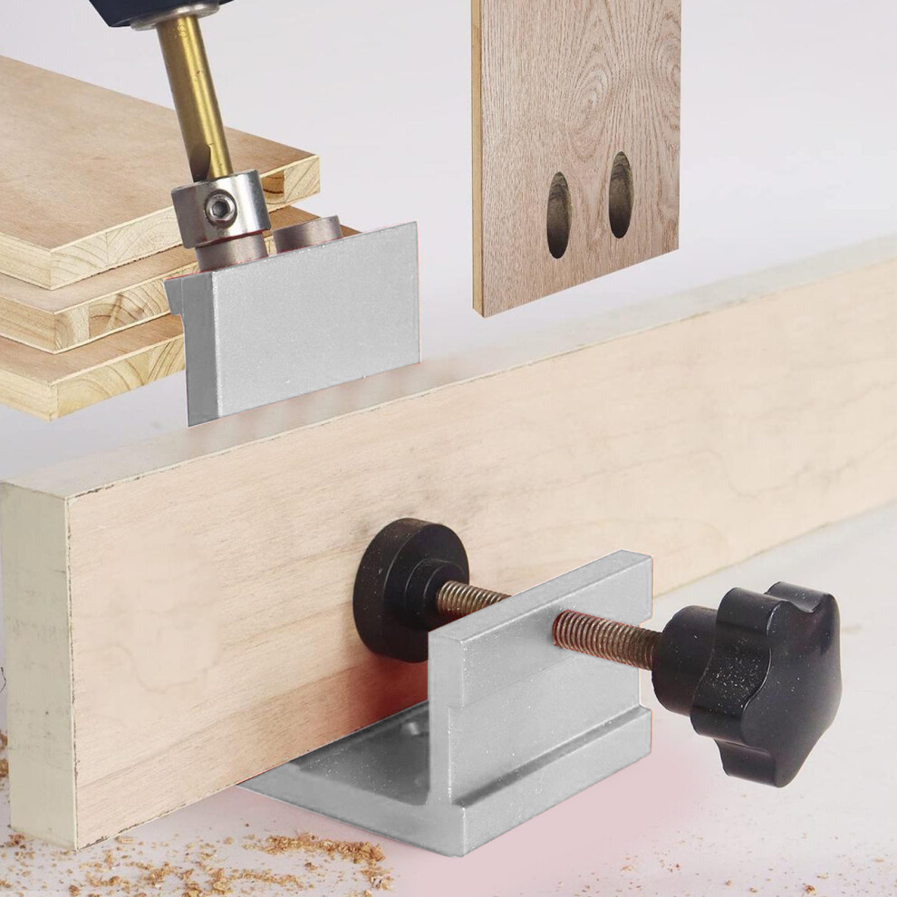 Adjustable Aluminum Alloy Pocket Hole Jig Set For Woodworking Dowel Drilling 6941386052624