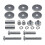 109808X 160793 Conjunto de Travas Bagger Hood  Straps Compatível com Trator de Gramado para Decks de 42 e 46 Polegadas 5