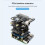 For Raspberry Pi 5 PCIe to 4-CH PCIe HAT Board PCIe FFC Expansion Board Supports Stacking PCIe HAT Modules 6