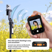 Voor RK-X40H Draadloze Selfie Monitor Scherm 850mAh Sluiter Focus Aanpassing Telefoonstandaard Selfie Vlog Wit