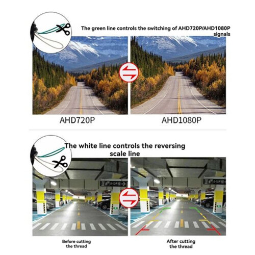 AHD 1080P Car Rear View Camera Trunk Tailgate Handle Reverse Camera for  3 Series 5 Series X5 E90 E60 E70 2