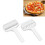 2 pezzi di rullo in plastica per impasto di pizza, perforatore per crosta 13