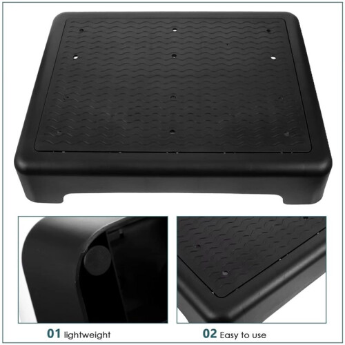 Anti-Slip Step Stool for Elderly, Non-Slip, Stackable, Multi-Use As Office Footrest, Under Desk or Shower Chair 1