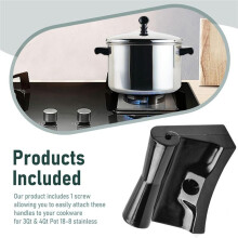 2 Poignées Latérales de Rechange pour Casseroles et Couvercles Tri-Clad 18-8 (Avant 1994), pour Casseroles et Poêles 3 et 4 Pintes 18-8