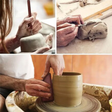 40Pcs Pottery Clay Sculpting DIY Tools, Double Sided Air Dry Ceramic Clay Carving Tool Set,Pottery Modeling Smoothing