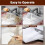 15 Pack Silicone Dehydrator Sheets, Mesh Dehydrator Trays, Non-Stick Fruit Leather Trays, Suitable for Dried Meat 3