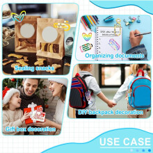 Sublimation Blanks Paper Clips,Acrylic Sublimation Paperclips Blanks Large Paper Clips for Crafts,Office,Home,School