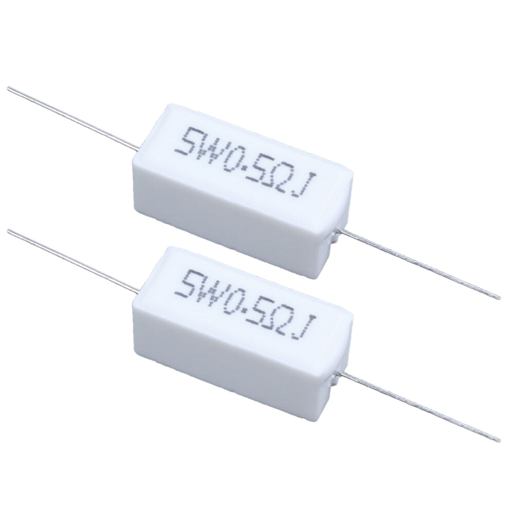 20 Pcs Axial Lead Ceramic Cement Resistor 0.5 Ohm 5W 6034127300723