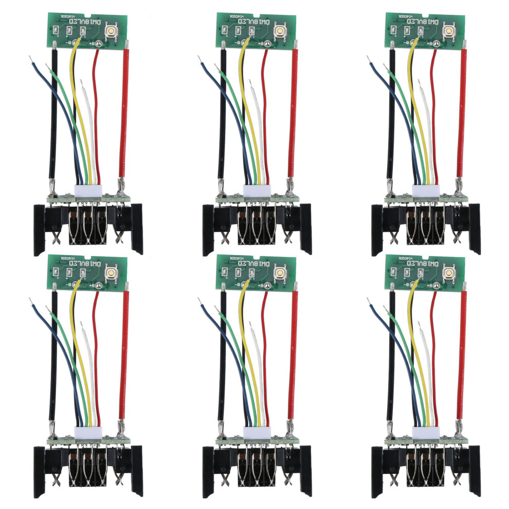 6X Dcb200 Li-Ion Battery Pcb Charging Protection Circuit Board For 18V 20V Dcb201 Dcb203 Dcb204 6033169689780