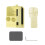 for  Osmo Pocket 3 Desktop Bracket Base+Screen Protective Case Adjustable Durable Stand Mount Yellow 1