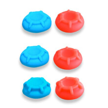 6-in-1 Silicone Joystick Case & Thumbstick Grips for  2 Protective Caps Cover Enhanced Gaming Comfort B