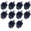10pcs XLR RJ45 Socket Bent Needle Connector Square Shape PCB Panel Mount Chassis XLR Adapter Connector 1