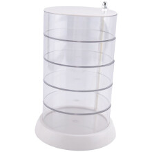 360 Rotating Hair Accessories Organizer, Bathroom Container for Headband, Bows, Hair Tie, Hair Tools, Scrunchie