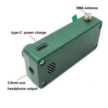 SI4732 Radio 9.9kHz-181MHz LSB USB AM FM 1.9 Inch Display SI4732 Radio Shortwave Radio Receiver +Right Hole Stand
