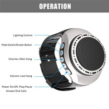 Reloj Portátil Inalámbrico con Altavoz , Resistente Al Agua y con Autonomía de Espera Ultralarga para Correr, Hacer Senderismo y Montar A