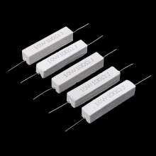 5 Pcs 10W Watt 100 Ohm 5% Axial Wirewound Cement Resistors & 10 Pcs 8 Pin DIP IC Sockets Adaptor Solder Type Socket