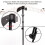 Fiber Glass Multi-Directional Bow Stand, Compact, Adjustable Black 4