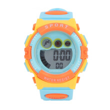 Digitale Kinderuhr CR2032 200 mAh 43,7 mm Blau-Orange