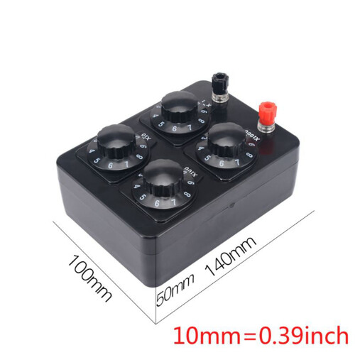 2X 0-9999 Ohm Simple Resistance Box Precision Variable Decade Resistor Teaching Instrument 1