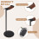 Curved Headphone Stand Rack Sturdy Metal Gaming Headset Earphone Holder Hanger with Solid Base for Table Desk Display,A 3