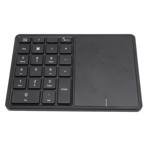 Rechargeable Battery Numeric Keypad Wireless Number Pads Dual Modes Bluetooth4.2 2.4G Touchpad Integrated Long Transmission Range Multi 1
