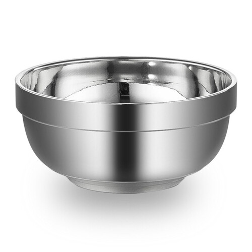 Large Capacity Double Layer Metal Bowl Durable Round Mixing Bowl for Home Use 1