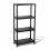 Oypla Oypla 4 Tier Black Plastic Heavy Duty Shelving Racking Storage Unit 21
