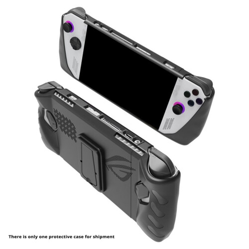 TPU Protective Case for   Ally Handheld Game Anti-Scratch Dustproof Anti-Drop Protective Cover with Back Bracket 2
