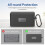 Silicone Protective Cover for  Mic 2 Shockproof Soft Shell Case for Wireless Microphone Charging Box Black 5