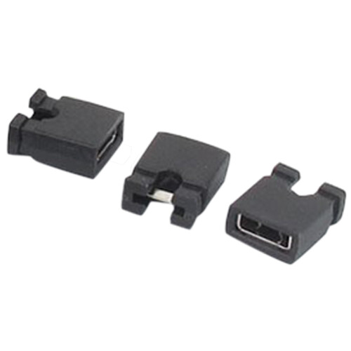 120 Pcs 2.54mm Standard PCB Shunts Short  Jumper Cap Connector 2
