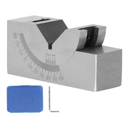 Precision Alloy Steel Angle Gauge Micro Adjustable V Block for Milling Work 2