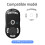 Replacement Mouse Feet for  GPW 1th Super Smooth Polished Surface Mouse Feet White 2