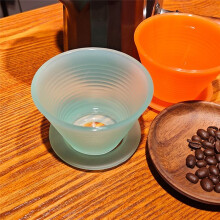 Pour over Coffee Dripper Filters Cups Hand Pouring Slow Brewing Coffee Pour over for Cafe Travel Home Orange
