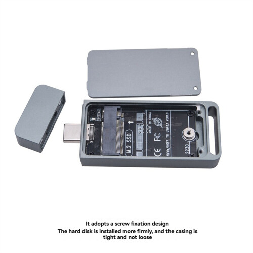 Case per SSD M.2 2230 NVME/ USB3.2 Tipo C 10 Gbps, Case per Disco Rigido Esterno A Doppio Protocollo 1