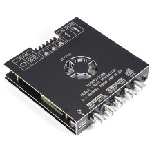 Módulo Amplificador de Potencia Digital ZK-HT21 TDA7498E de 2.1 Canales, 160 W X 2 + 220 W, Subwoofer de Tonos Altos y Bajos.