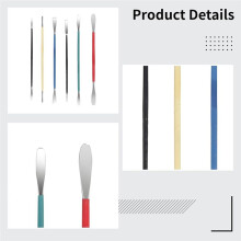 6 PCS Clay Sculpting Tools, Ceramic Pottery Tools, 6.1 Inches Stainless Steel Pottery Carving Set
