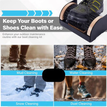 Boot Scraper Outdoor Shoe Brush - Shoe Cleaner Brush, Boot Scrubber - Heavy Duty Shoe Cleaning