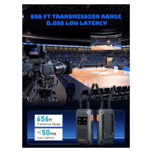 Wireless Audio Video Transceiver 200M -Compatible Transmitter Receiver for Photography Laptop to TV Monitor