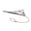 Mens Plain Silver Chrome Stainless Steel 6CM Standard Tie Clip Clasp Bars Pins 2