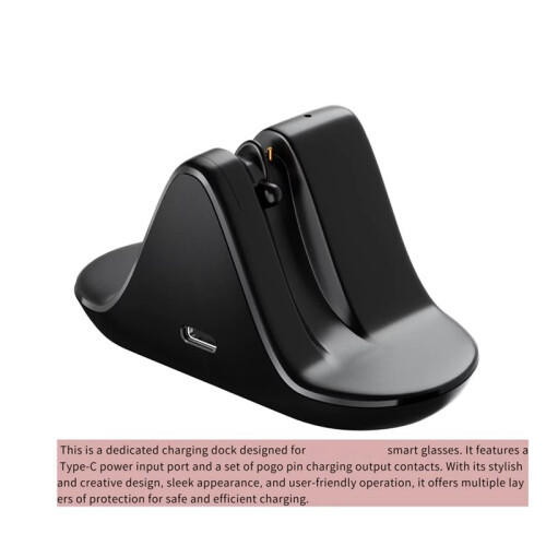 Charging Dock for  Meta  Glasses Portable Travel Charger Station Type-C Adapter with LED Indicator