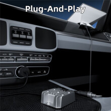 For Starlink Cable Car Adapter with Step Converter 12V Power Cable with Cigarette Plug 10-28V to 30V 3.5A