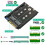 SSD NVME M.2 2 em 1 e SSD Chave B/B&M para SFF-8639 U.2 com Suporte de Estrutura - Retenha SSD MSATA Como Unidade  de 7 mm e 2,5 Polegadas 3