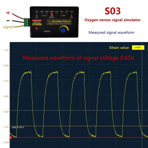 New S03 Oxygen Sensor  Type Automobile Oxygen Sensor Signal Simulator,Simulate Four-Wire Oxygen Sensor Signal 2