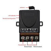 AC 220V 30A Relay Receiver 1CH Receiver for Garage Door Opener & Gate