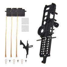 1 Set XK K110 Upgrade K110S Servo Hoofdframe en Servo Plaat voor  XK K110 K110S RC Helicopter Upgrade Onderdelen
