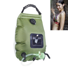 20L Outdoor Camping Shower Water Bag Camping Mountaineering Solar Shower Bag Portable Outdoor Bath Water Storage Bag Non-Toxic Environmental