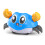 Pull Back Children Crab Toy – Interactive, Cute Blue Crawling Baby Toy 12.3cm 3